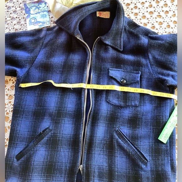Plaid OutDoors  Moss Green & Navy Overshirt UniSex. M- XL 😎 - Picture 4 of 16